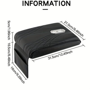 Planet Gates 1pc Car Central Control Armrest Memory Foam Armrest Heightening Pad, Lengthened Central Armrest Box Pad