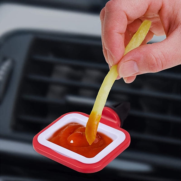 Planet Gates 1pc Car Food Rack, In-car Sauce Holder, For Ketchup And Dipping Sauces, Road Trip Sauce Holder, Chip Cup, Car Accessories