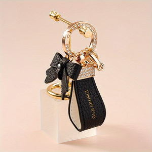 Planet Gates 1pc Car Keychain Bowknot Hand Rope Keychain Pendant, Creative Exquisite Car Chain Lock Ring, Cartoon Book Bag Pendant Exquisite For Women