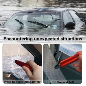 Planet Gates 1pc Car Safety Escape Hammer, Emergency Underwater Window Breaker, Car Dual-Purpose Cut Safety Belt Escape Hammer, Car Window Break Quick Escape Tool