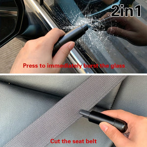 Planet Gates 1pc Car Safety Escape Hammer, Emergency Underwater Window Breaker, Car Dual-Purpose Cut Safety Belt Escape Hammer, Car Window Break Quick Escape Tool