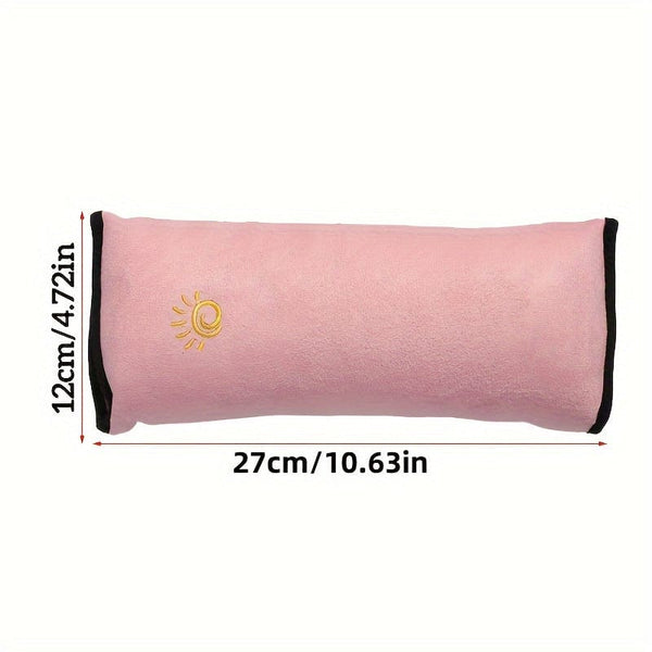 Planet Gates 1pc Car Seat Belt Cover With Cartoon Cute Insurance Shoulder Cover Lengthened And Thickened Plush Anti-strangle Sleeping Pillow