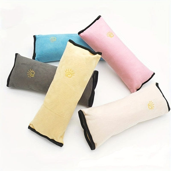 Planet Gates 1pc Car Seat Belt Cover With Cartoon Cute Insurance Shoulder Cover Lengthened And Thickened Plush Anti-strangle Sleeping Pillow