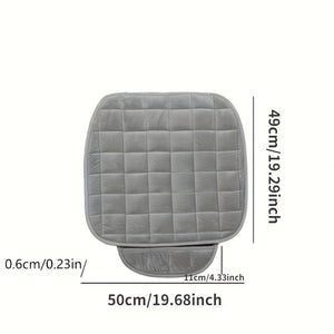 Planet Gates 1pc Car Seat Cushion, Premium Comfort Memory Silk Wadding, Non-Slip Rubber Bottom With Storage Pouch, Car Seat Pad Universal