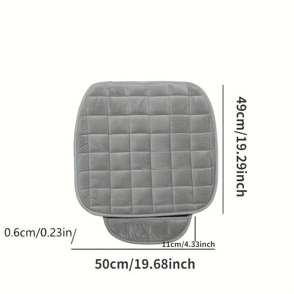 Planet Gates 1pc Car Seat Cushion, Premium Comfort Memory Silk Wadding, Non-Slip Rubber Bottom With Storage Pouch, Car Seat Pad Universal