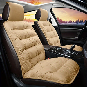 Planet Gates 1pc Car Seat Cushion Winter Plush Winter Down Warm Thick Single Seat Soft Backrest Universal Explosion-proof Seat Cushion Cover