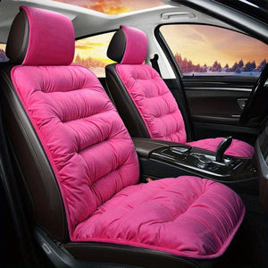 Planet Gates 1pc Car Seat Cushion Winter Plush Winter Down Warm Thick Single Seat Soft Backrest Universal Explosion-proof Seat Cushion Cover