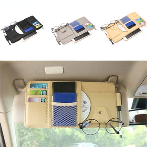 Planet Gates 1pc Car Sun Visor Card Organizer Holder Business Card Holder Car Pocket Organizer CD DVD Organizer Storage Box Sunglasses Clip Stowing Car Accessories