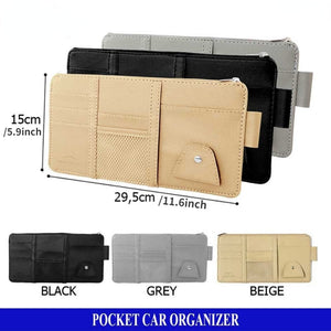 Planet Gates 1pc Car Sun Visor Card Organizer Holder Business Card Holder Car Pocket Organizer CD DVD Organizer Storage Box Sunglasses Clip Stowing Car Accessories