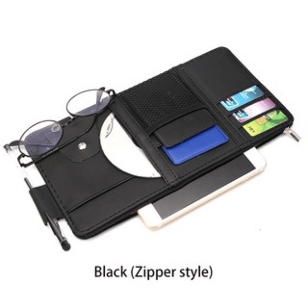 Planet Gates 1pc Car Sun Visor Card Organizer Holder Business Card Holder Car Pocket Organizer CD DVD Organizer Storage Box Sunglasses Clip Stowing Car Accessories