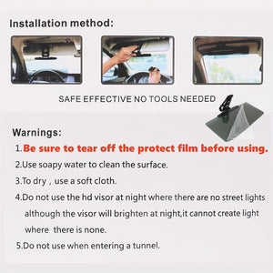 Planet Gates 1pc Car Sun Visor, Universal Anti-glare Car Sun Visor, Extension Sun Visor, Prevents Miscellaneous Light, Snow Blindness And UV Rays
