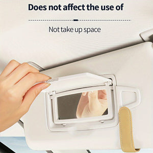 Planet Gates 1pc Car Visor Sunglasses Case, PU Leather Glasses Holder Clip For Sun Visor, Eyeglasses Storage Box With Hidden Magnetic Closure