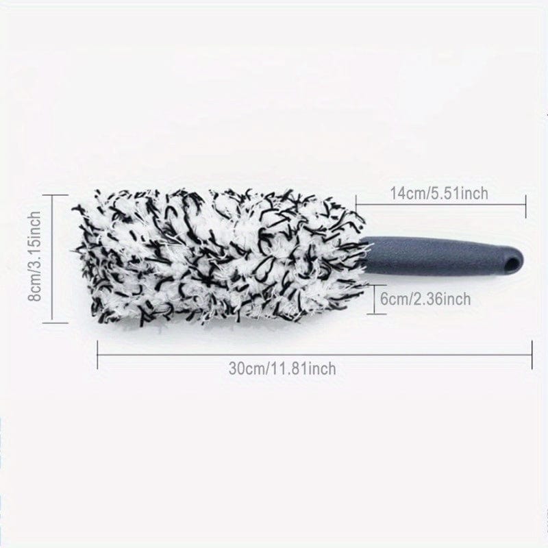 Planet Gates 1pc Car Wash Brush Microfiber Tire Scrubber Wheel Rim Brush Trunk Motorcycle Dust Remover Detailing Clean Tool Car Cleaning Tools