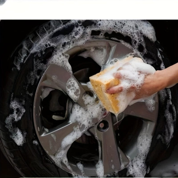 Planet Gates 1pc Car Wash Sponge Extra Large Wash Cleaning Honeycomb Coral Wipe Car Thick Absorbent Sea Cotton Block Car Supplies Car Wash Tool