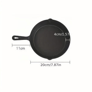 Planet Gates 1pc Cast Iron Skillet, Frying Pan With Drip-Spouts, Pre-seasoned Oven Safe Cookware, Camping Indoor And Outdoor Cooking, Grill Safe, Kitchenware, Kitchen Supplies, Kitchen Items