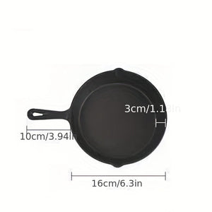 Planet Gates 1pc Cast Iron Skillet, Frying Pan With Drip-Spouts, Pre-seasoned Oven Safe Cookware, Camping Indoor And Outdoor Cooking, Grill Safe, Kitchenware, Kitchen Supplies, Kitchen Items