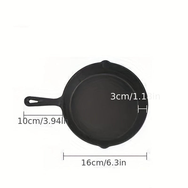 Planet Gates 1pc Cast Iron Skillet, Frying Pan With Drip-Spouts, Pre-seasoned Oven Safe Cookware, Camping Indoor And Outdoor Cooking, Grill Safe, Kitchenware, Kitchen Supplies, Kitchen Items