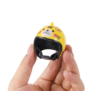 Planet Gates 1Pc Chicken Helmet Small Pet Hard Hat Bird Quail Pigeon Hat Headgear Pet Bird Helmet DIY Cartoon Character Helmet Pet Supplies