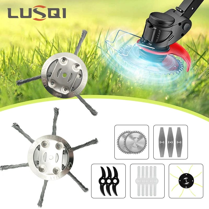 Planet Gates 1pc / CHINA LUSQI Lithium Lawn Mower Head Universal Grass Trimmer Head Removal Of Weed Brushcutter Power Tools Parts For Home Garden