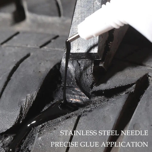 Planet Gates 1pc / China Tire Repair Glue Liquid Strong Rubber Glues Black Rubber Wear-resistant Non-corrosive Adhesive Instant Strong Bond For Leather