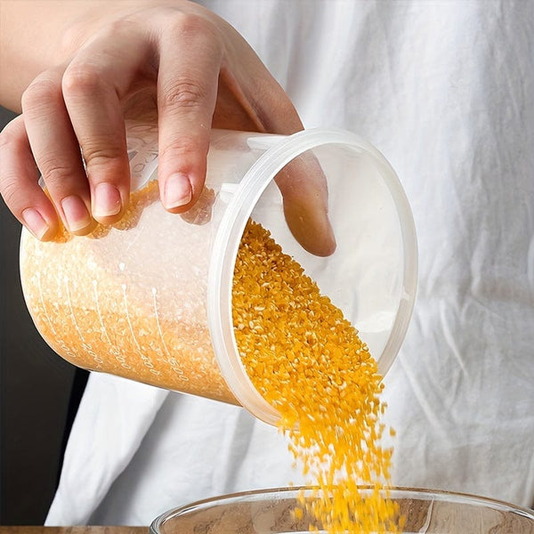 Planet Gates 1pc, Clear Food Storage Box, Plastic Grain Storage Box, Moisture-proof Grain Storage Box, Large Multifunctional Storage Containers, Kitchen Refrigerator Storage Box, Food Airtight Container, Thickened Transparent Food