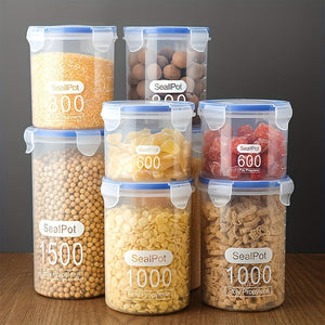 Planet Gates 1pc, Clear Food Storage Box, Plastic Grain Storage Box, Moisture-proof Grain Storage Box, Large Multifunctional Storage Containers, Kitchen Refrigerator Storage Box, Food Airtight Container, Thickened Transparent Food