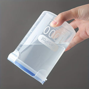 Planet Gates 1pc, Clear Food Storage Box, Plastic Grain Storage Box, Moisture-proof Grain Storage Box, Large Multifunctional Storage Containers, Kitchen Refrigerator Storage Box, Food Airtight Container, Thickened Transparent Food