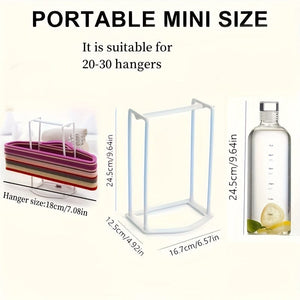 Planet Gates 1pc Clothes Hanger Organizer, Plastic Storage Hanger Bracket Rack, Idle Hanger Stacking Rack Storage Rack, Portable Hanger Stacker, Space Saving