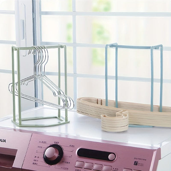 Planet Gates 1pc Clothes Hanger Organizer, Plastic Storage Hanger Bracket Rack, Idle Hanger Stacking Rack Storage Rack, Portable Hanger Stacker, Space Saving