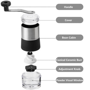 Planet Gates 1pc / CN Mini Manual Coffee Grinder Portable Mill Pepper Grinder Ceramic Core Removable Washable for Outdoor Italian Coffee Machine
