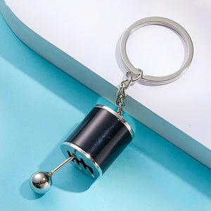 Planet Gates 1pc Creative Car Gear Box Keychain, Six-Speed Manual Shift Gear Key Chain Car Refitting Metal Pendant Car Key Ring