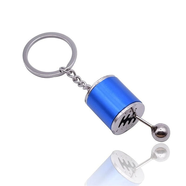 Planet Gates 1pc Creative Car Gear Box Keychain, Six-Speed Manual Shift Gear Key Chain Car Refitting Metal Pendant Car Key Ring
