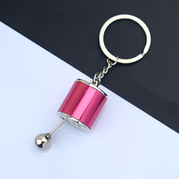 Planet Gates 1pc Creative Car Gear Box Keychain, Six-Speed Manual Shift Gear Key Chain Car Refitting Metal Pendant Car Key Ring