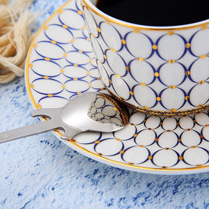 Planet Gates 1pc Creative Guitar Shaped Spoon For Coffee, Tea, Desserts, Ice Cream - Stainless Steel Kitchen Accessory