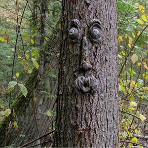 Planet Gates 1pc, Creative Tree Face Pendant For Outdoor Garden Decoration