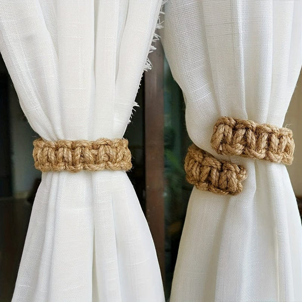Planet Gates 1PC Curtain Tiebck, Curtain Tie Rope Braided Curtain Clip Curtain Holdback For Bedroom Living Room Home Decor