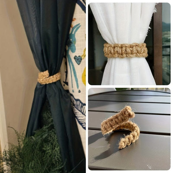 Planet Gates 1PC Curtain Tiebck, Curtain Tie Rope Braided Curtain Clip Curtain Holdback For Bedroom Living Room Home Decor