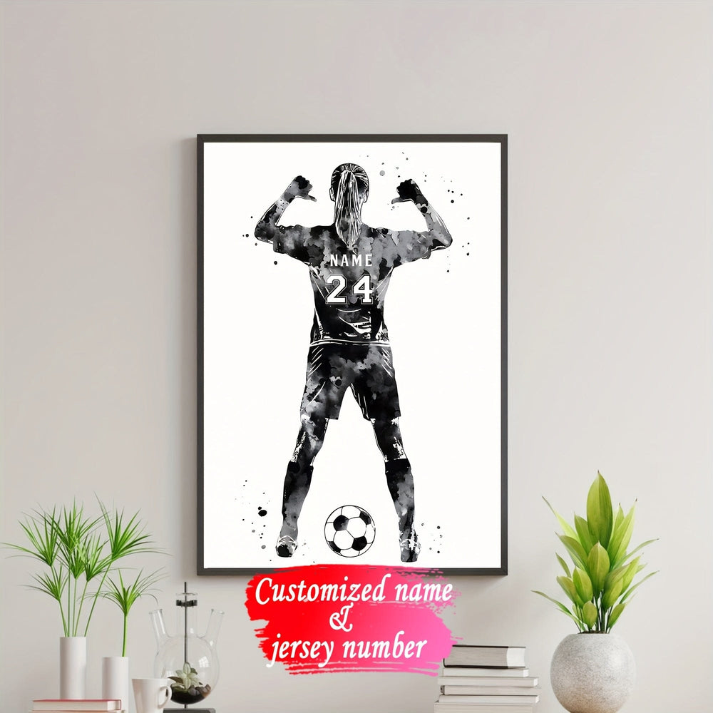 Planet Gates 1pc Custom Unframed Poster, Personalized Name And Jersey Number Print, Personalized Watercolor Painting, Ideal Gift For Bedroom Living Room Corridor, Wall Art, Wall Decor, Winter Decor, Wall Decor, Room Decoration