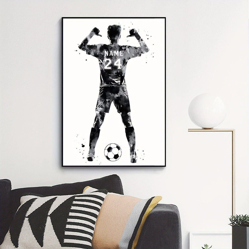 Planet Gates 1pc Custom Unframed Poster, Personalized Name And Jersey Number Print, Personalized Watercolor Painting, Ideal Gift For Bedroom Living Room Corridor, Wall Art, Wall Decor, Winter Decor, Wall Decor, Room Decoration