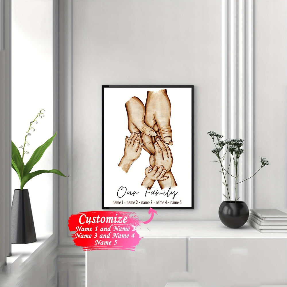 Planet Gates 1pc Customizable Unframed Poster, Personalized Family Member Name Poster Ideal Gift For Bedroom Living Room Corridor, Wall Art, Wall Decor, Winter Decor, Wall Decor, Room Decoration