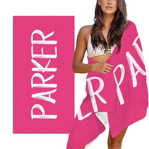 Planet Gates 1pc Customized Beach Towel, Absorbent Beach Towel, Large Summer Beach Blanket, Gift For Beach Pool Party, Beach Essentials