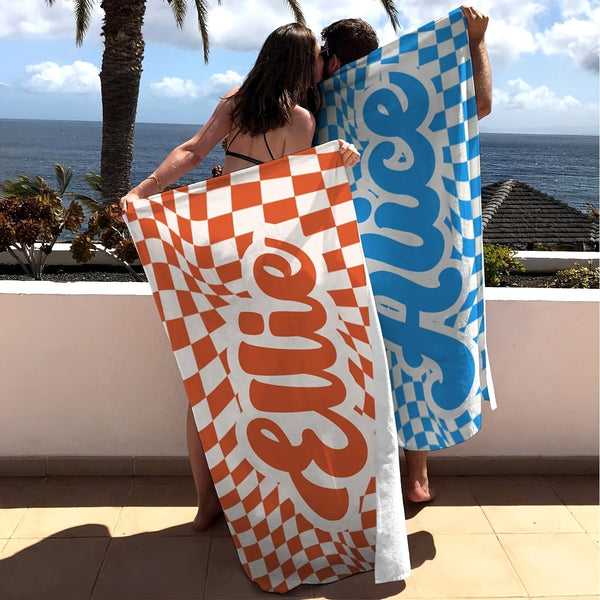Planet Gates 1pc Customized Beach Towel, Absorbent Beach Towel, Large Summer Beach Blanket, Gift For Beach Pool Party, Beach Essentials