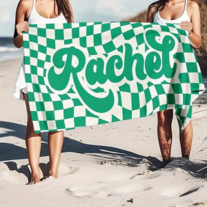 Planet Gates 1pc Customized Beach Towel, Absorbent Beach Towel, Large Summer Beach Blanket, Gift For Beach Pool Party, Beach Essentials