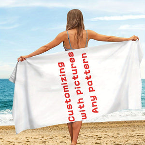 Planet Gates 1pc Customized Beach Towel, Personalized Beach Blanket, Super Absorbent & Quick-drying Swimming Towel, Suitable For Beach Swimming Outdoor Camping Travel, Ideal Beach Essentials