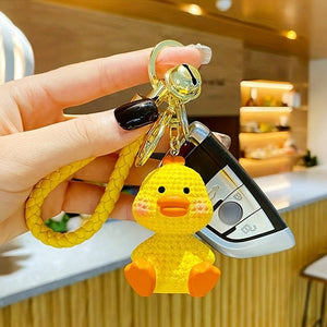 Planet Gates 1pc Cute Cartoon Animal Keychain Resin Anime Bunny, Pig Dinosaur Keyring Pendant, Bag Charm, Car Keychain, Car Accessories, Gifts