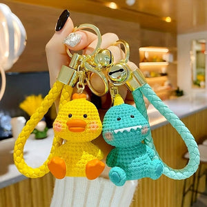 Planet Gates 1pc Cute Cartoon Animal Keychain Resin Anime Bunny, Pig Dinosaur Keyring Pendant, Bag Charm, Car Keychain, Car Accessories, Gifts