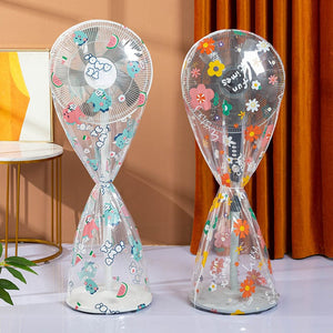 Planet Gates 1pc, Cute Cartoon Pattern Household Electric Fan Cover - Waterproof and Dust-Proof Desktop Floor Protector