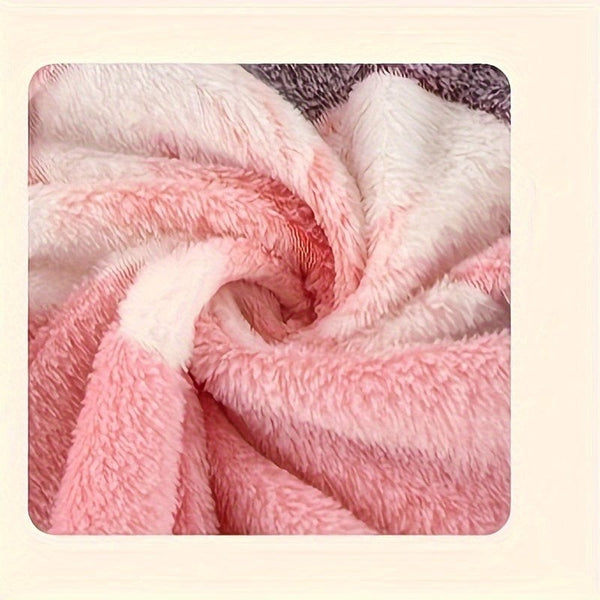 Planet Gates 1pc Cute Pink Floral Print Flannel Blanket, Air-conditioning Blanket, Nap Blanket, Soft And Comfortable Blanket, Office Camping Travel Home Decoration Blanket, Shawl Blanket Skin-frinedly Casual Sofa Blanket, Multi