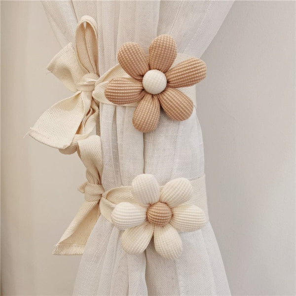 Planet Gates 1pc Cute Three-dimensional Flower Curtain Tieback - Simple and Stylish Hanging Ornament for Bedroom and Living Room Decor