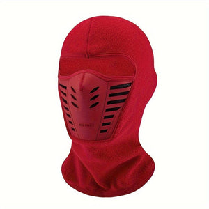 Planet Gates 1pc Cycling Warm Face Mask, Electric Motorcycle Neck Cover, Velvet Liner Neck Autumn Winter Mask For Cold Weather